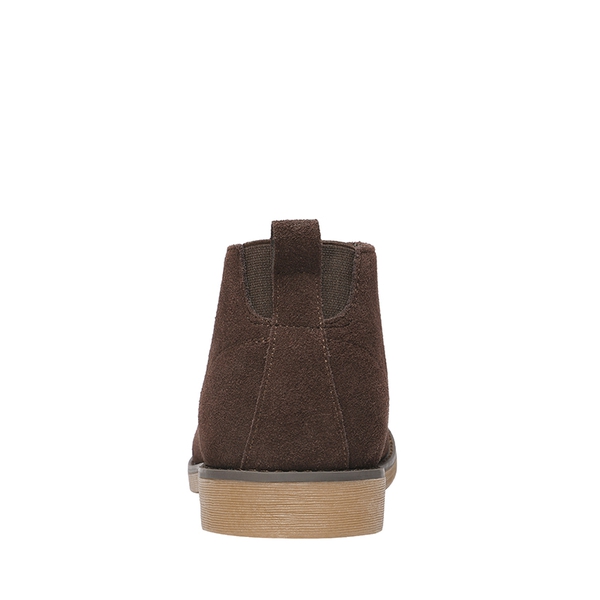 Men's Stylish Suede Chukka Boots - DARK BROWN - 5