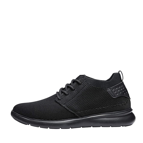 Men's Breathable Mesh Casual Sneakers - ALL BLACK - 1