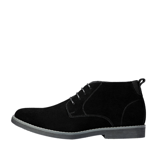 Men's Stylish Suede Chukka Boots - BLACK - 1