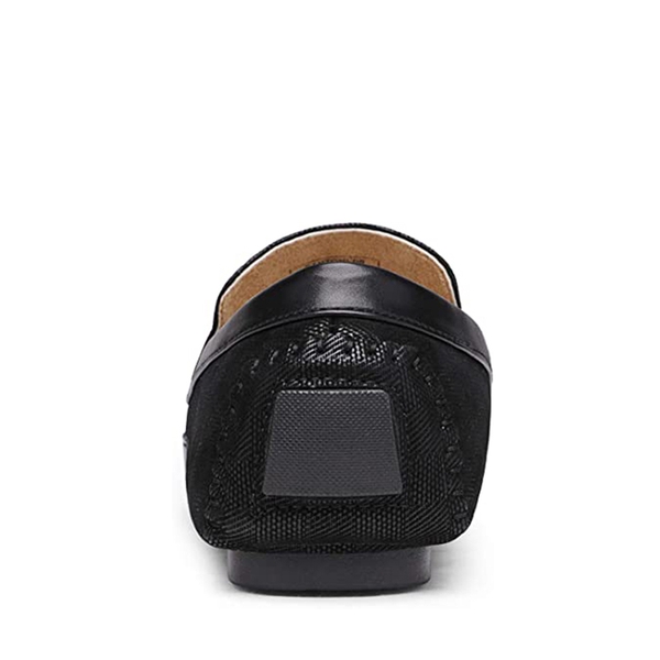 Men's Classic Moccasin Loafers - BLACK - 5