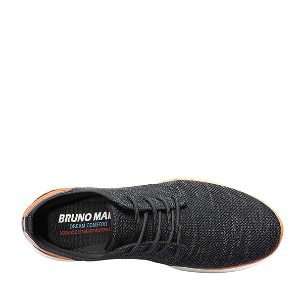 Men's Breathable Mesh Casual Sneakers - BLACK GREY - 3