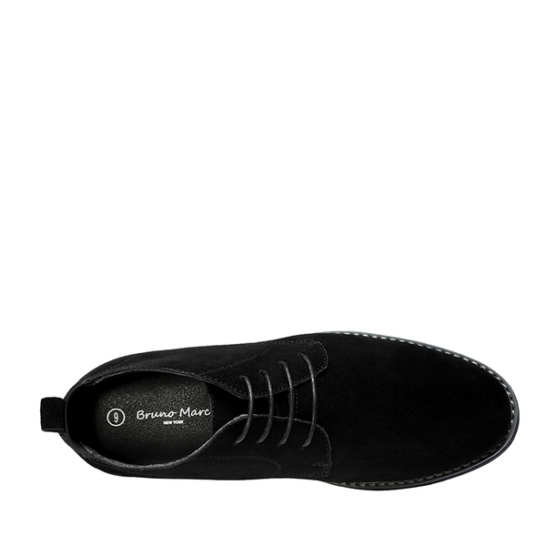 Men's Stylish Suede Chukka Boots - BLACK - 3