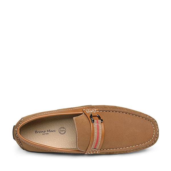 Men's Classic Moccasin Loafers - TAN - 3