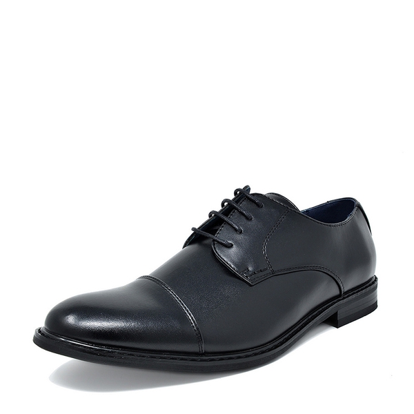 Men's Classic Cap-Toe Formal Oxford Shoes - ALL BLACK -  0