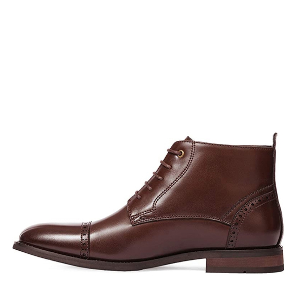 Men s Cap Toe Oxford Ankle Boots Bruno Marc