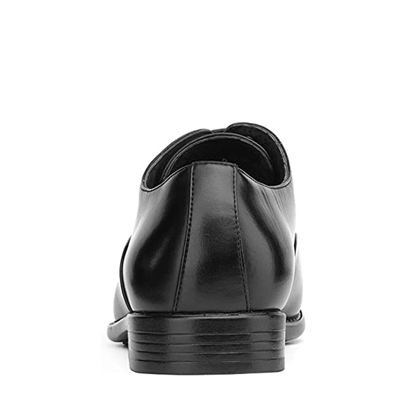 Men's Dress Cap Toe Lace Up Oxfords - BLACK - 2