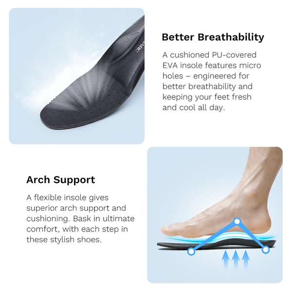 Men's Comfortable Slip-On Moccasin Loafers - BLACK - 3