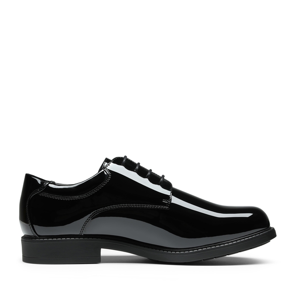 Men's Wide Oxford Synthetic Leather Shoes - BLACK-PAT - 2