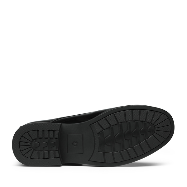 Men's Wide Oxford Synthetic Leather Shoes - BLACK-PAT - 4