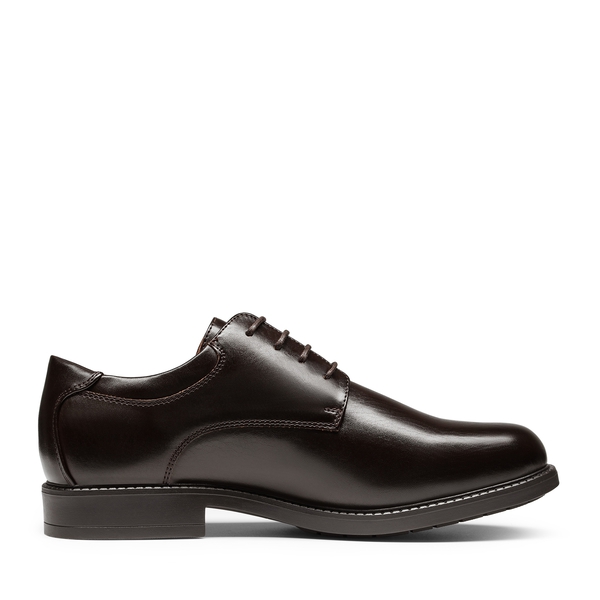 Men's Wide Oxford Synthetic Leather Shoes - DARK BROWN - 2