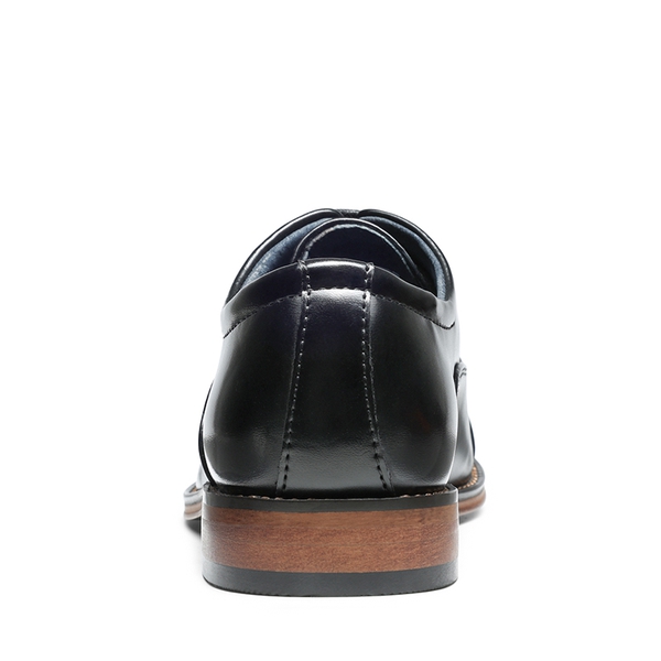 Boys' Handsome Cap Toe Dress Oxfords - BLACK - 5
