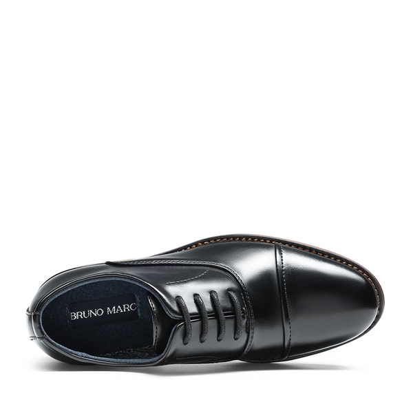 Boys' Handsome Cap Toe Dress Oxfords - BLACK - 3