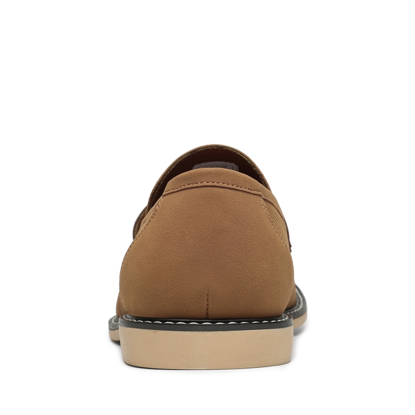 Men's Simple Dress Penny Loafers - TAN - 5