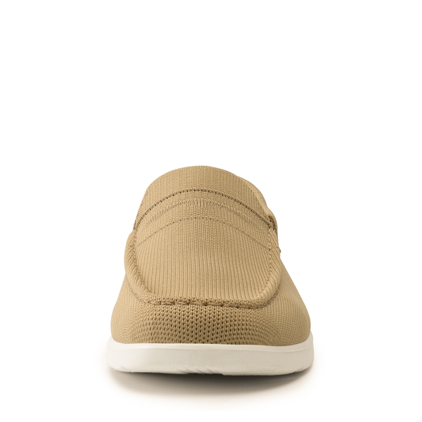 Men's Breathable Knitted Casual Slip On Shoes - KHAKI - 4