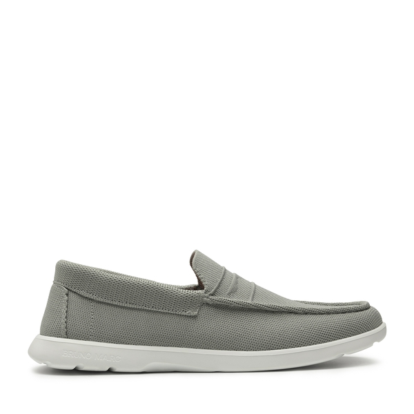 Men's Breathable Knitted Casual Slip On Shoes - GREY - 1