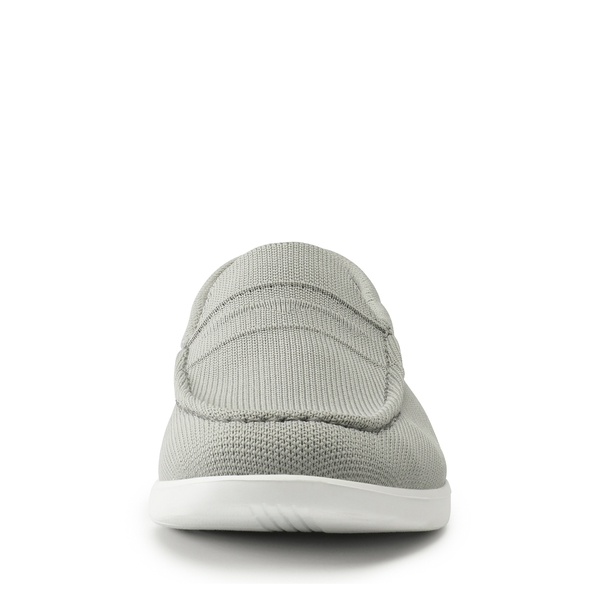 Men's Breathable Knitted Casual Slip On Shoes - GREY - 4