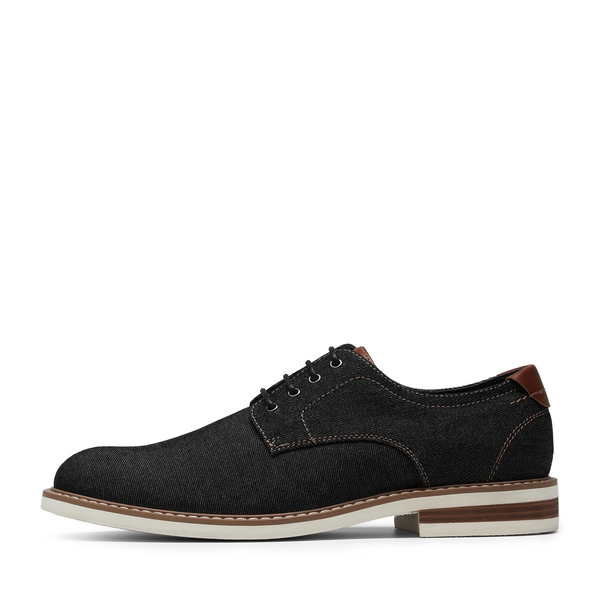 Men's Smart Casual Oxford-Inspired Sneakers - BLACK - 1