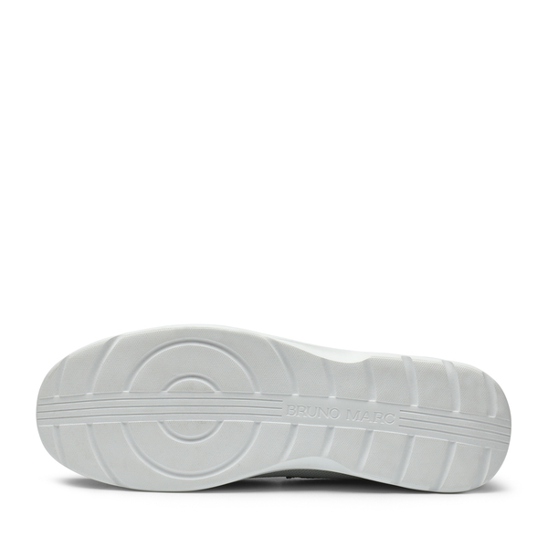 Men's Breathable Knitted Casual Slip On Shoes - GREY - 3
