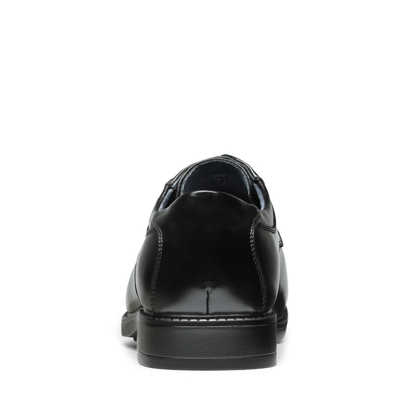 Men's Wide Oxford Synthetic Leather Shoes - BLACK - 5