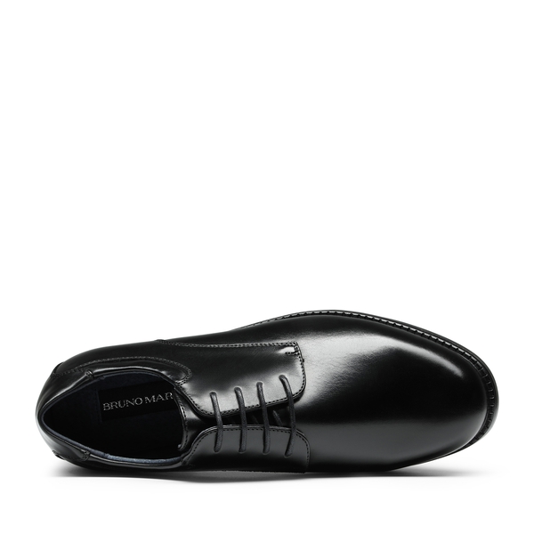 Men's Wide Oxford Synthetic Leather Shoes - BLACK - 3