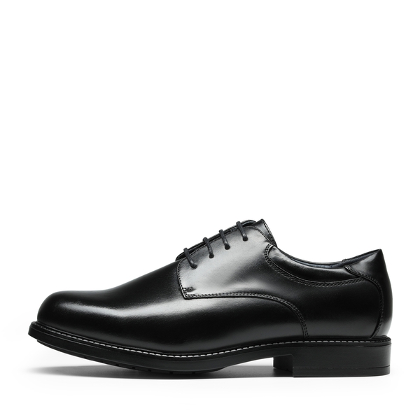 Men's Wide Oxford Synthetic Leather Shoes - BLACK - 1