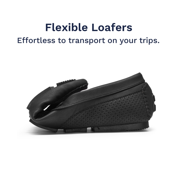 Men's Versatile PU Leather Penny Loafers - BLACK - 3