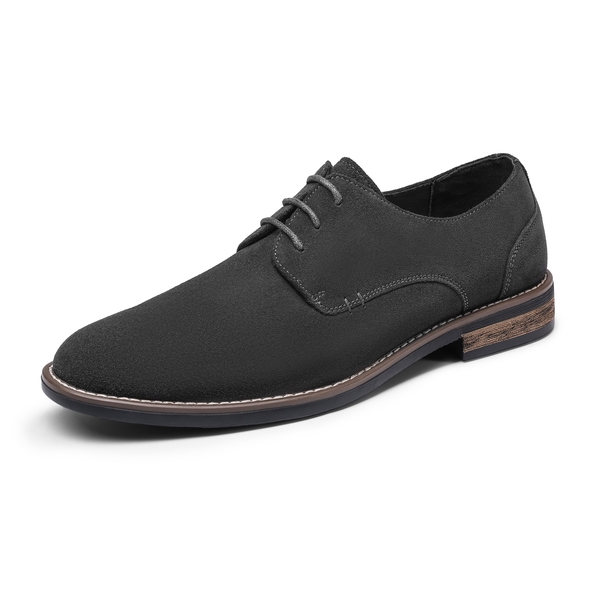 Men's Classic Suede Oxford Shoes - GREY -  0
