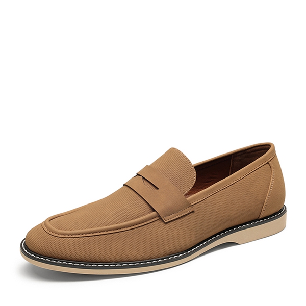 Men's Simple Dress Penny Loafers - TAN -  0