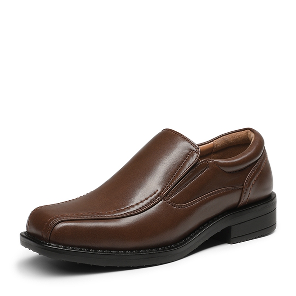 Boys' Slip-On Leather Dress Loafers-Bruno Marc