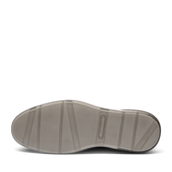 [CrossFlex GentEdge] Men's Polished Plain Toe Oxford Dress Sneakers - DARK-BROWN - 4