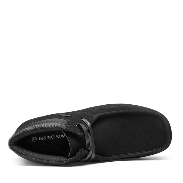 Men's Classic Slip-On Dress Chukka Boots - BLACK SUEDE - 2