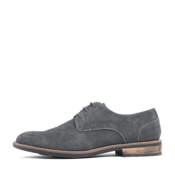 Men's Suede Oxford Dress Shoes - GREY - 1