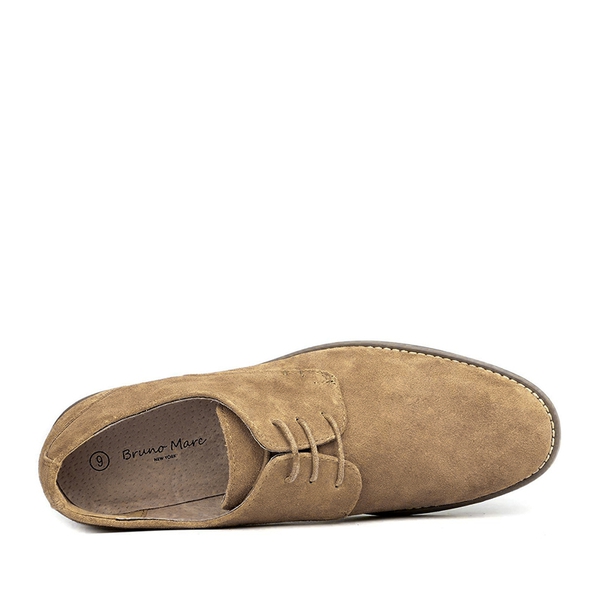 Men's Suede Oxford Dress Shoes - CAMEL - 2