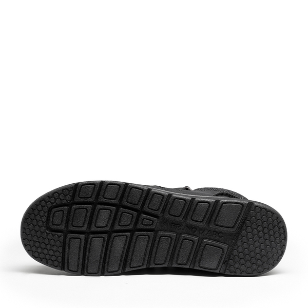 Men's Slip On Winter Loafer Boots - BLACK - 4
