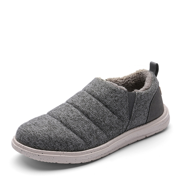Slip on loafers with fur sale