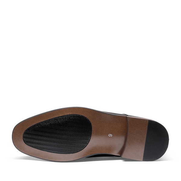 Men's Sophisticated Cap Toe Derby Shoes - BLACK - 4