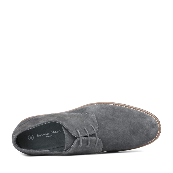 Men's Suede Oxford Dress Shoes - GREY - 2