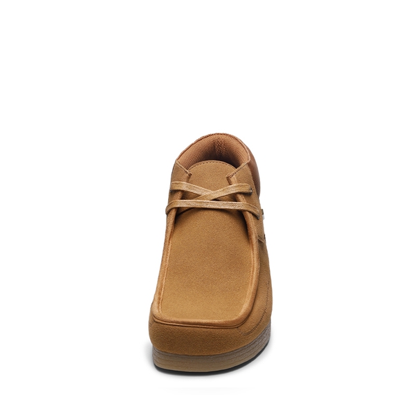 Men's Classic Slip-On Dress Chukka Boots - BROWN SUEDE - 5