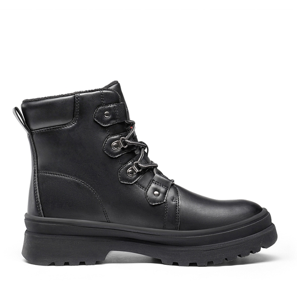 Men's Warm Insulated Winter Snow Boots - BLACK - 2