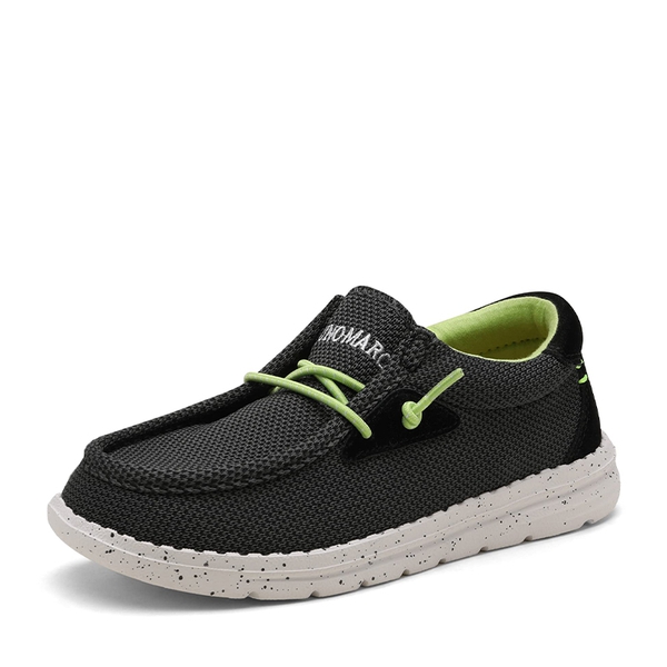 Kid's Casual Breathable Slip-On Loafers - BLACK -  0