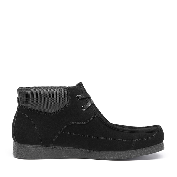 Men's Classic Slip-On Dress Chukka Boots - BLACK SUEDE - 1