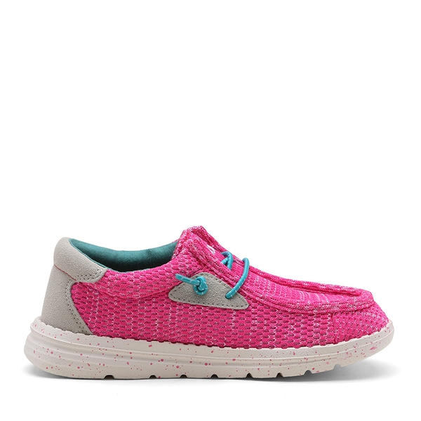 Kid's Casual Breathable Slip-On Loafers - PINK - 2