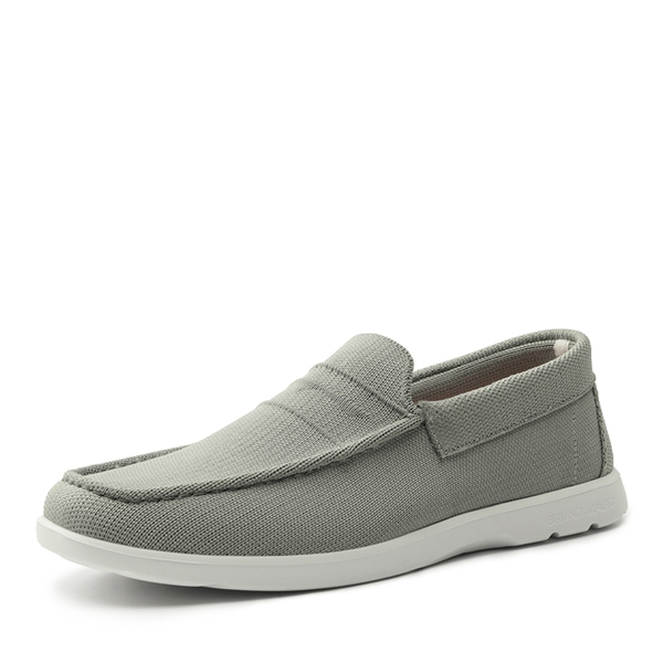 Men's Breathable Knitted Casual Slip On Shoes - GREY -  0