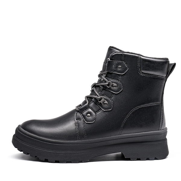 Men's Warm Insulated Winter Snow Boots - BLACK - 1