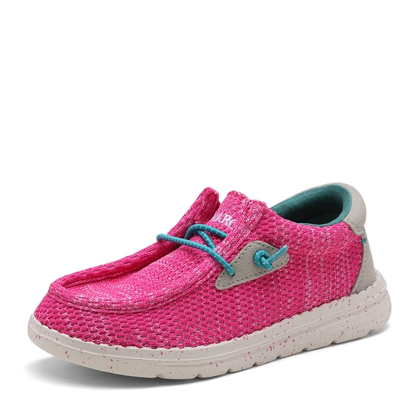 Kid's Casual Breathable Slip-On Loafers - PINK -  0