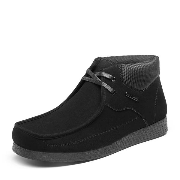 Men's Classic Slip-On Dress Chukka Boots - BLACK SUEDE -  0