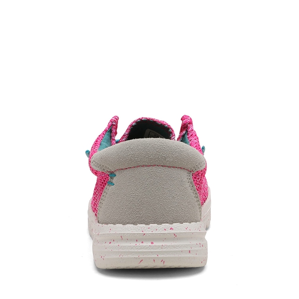 Kid's Casual Breathable Slip-On Loafers - PINK - 3