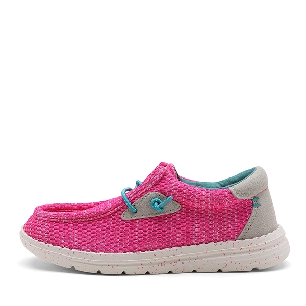 Kid's Casual Breathable Slip-On Loafers - PINK - 1