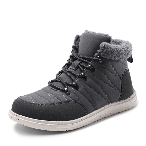 Men's Warm Lightweight Walking Boots - GREY -  0