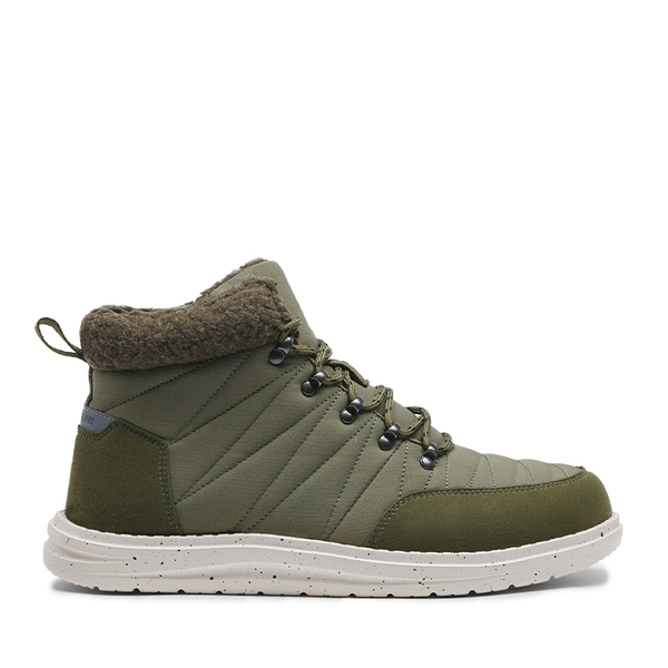 Men's Warm Lightweight Walking Boots - GREEN - 2